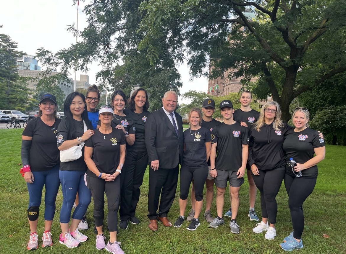 SOLE Members with Premier Doug Ford at the 2024 Run to Remember